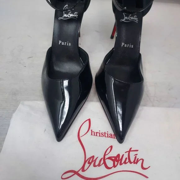 CHRISTIAN LOUBOUTIN Lock Patent Ankle Strap Pump - Picture 9 of 11